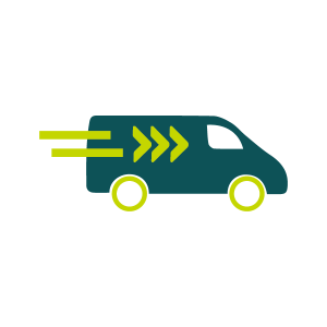 Electric van icon